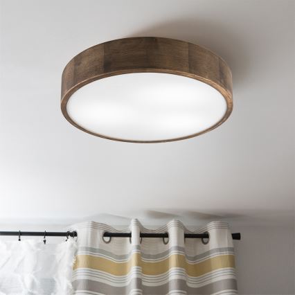 Brilagi - LED Iluminação de teto CARVALHO 3xE27/60W/230V carvalho diâmetro 47 cm