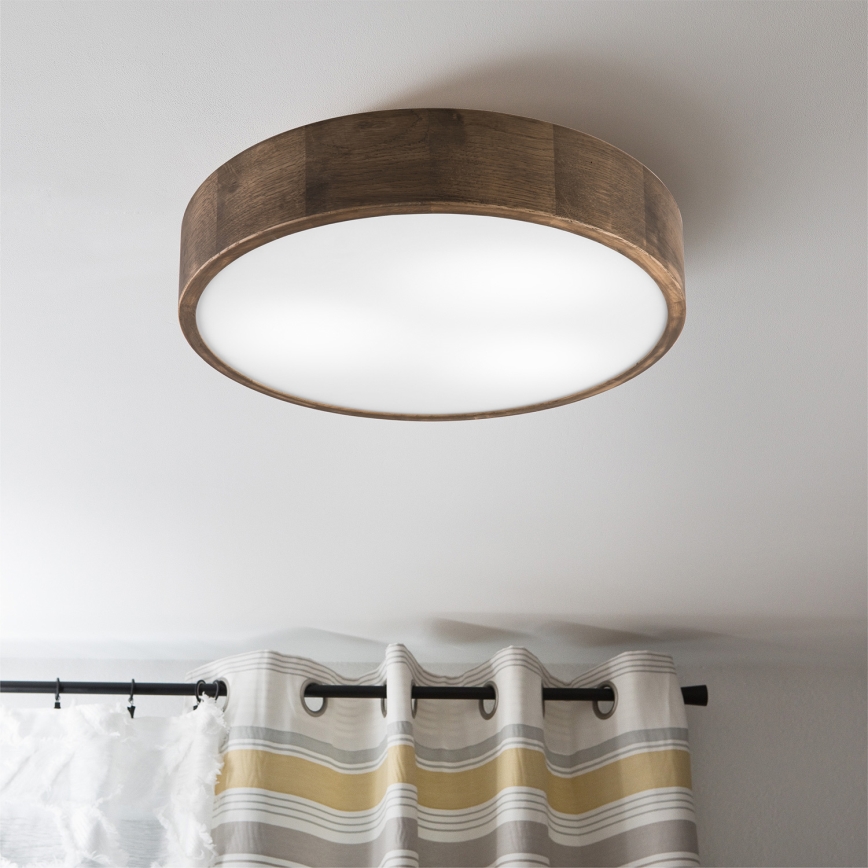 Brilagi - LED Iluminação de teto CARVALHO 3xE27/60W/230V carvalho diâmetro 47 cm