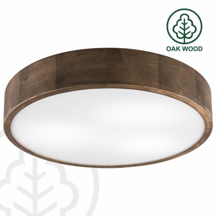 Brilagi - LED Iluminação de teto CARVALHO 3xE27/60W/230V carvalho diâmetro 47 cm