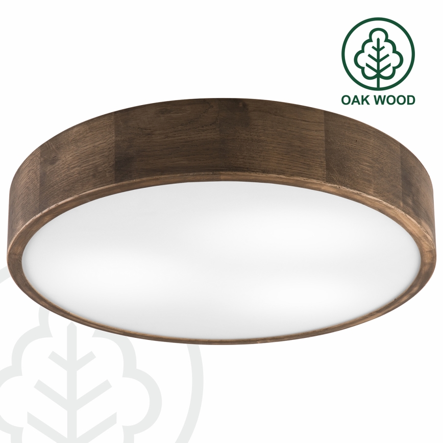 Brilagi - LED Iluminação de teto CARVALHO 3xE27/60W/230V carvalho diâmetro 47 cm
