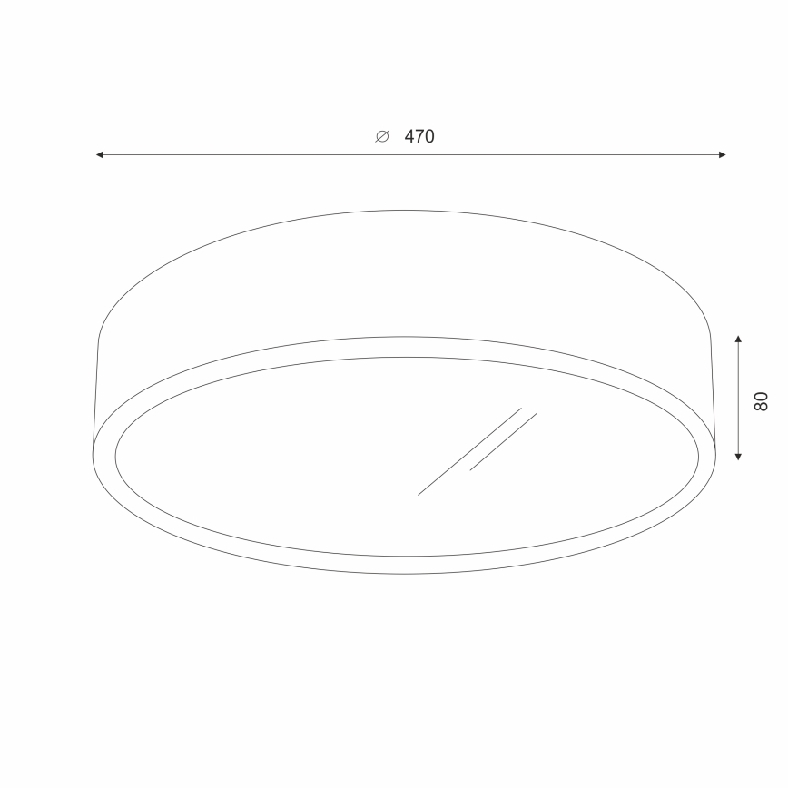 Brilagi - LED Iluminação de teto CARVALHO 3xE27/60W/230V carvalho diâmetro 47 cm