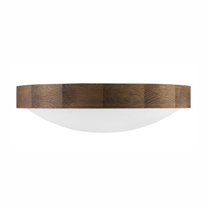 Brilagi - LED Iluminação de teto CARVALHO SLIM 2xE27/60W/230V carvalho diâmetro 37 cm