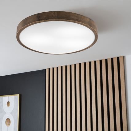 Brilagi - LED Iluminação de teto CARVALHO SLIM 3xE27/60W/230V carvalho diâmetro 47 cm