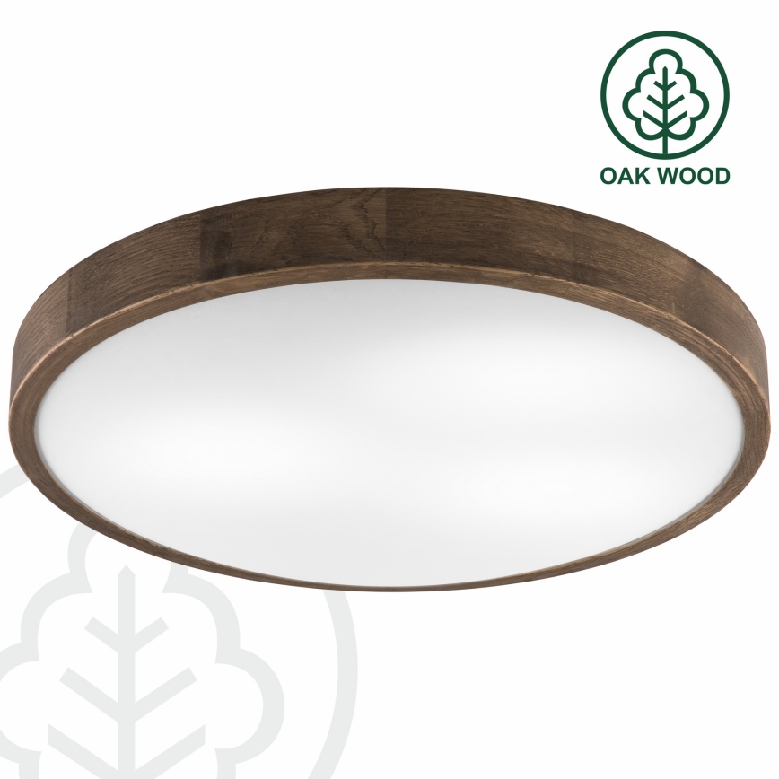 Brilagi - LED Iluminação de teto CARVALHO SLIM 3xE27/60W/230V carvalho diâmetro 47 cm