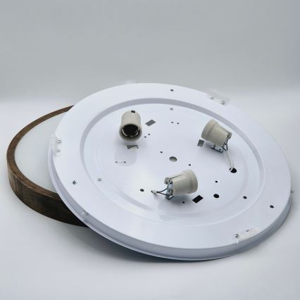 Brilagi - LED Iluminação de teto CARVALHO SLIM 3xE27/60W/230V carvalho diâmetro 47 cm