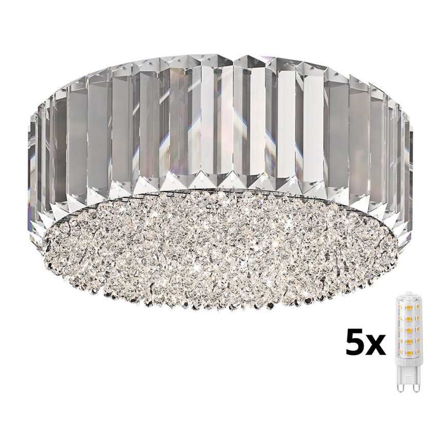 Brilagi - LED Iluminação de teto de cristal GLAMOUR 5xG9/42W/230V
