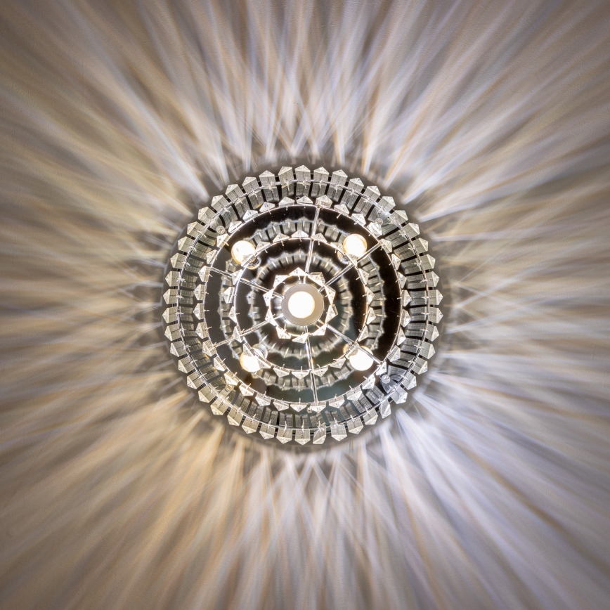 Brilagi - LED Iluminação de teto de cristal MOZART 5xE14/40W/230V cromado brilhante