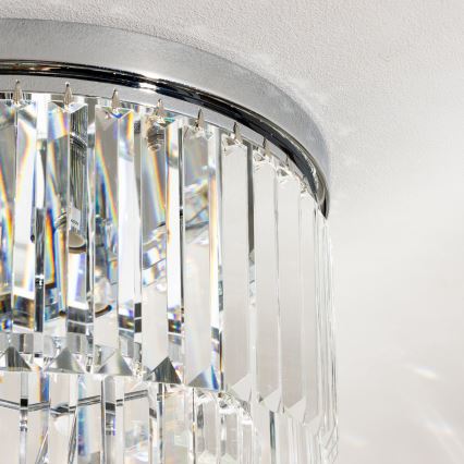Brilagi - LED Iluminação de teto de cristal MOZART 5xE14/40W/230V cromado brilhante