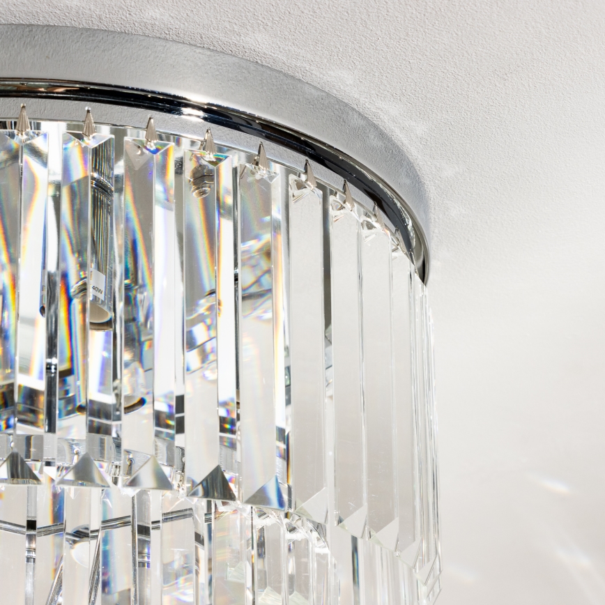 Brilagi - LED Iluminação de teto de cristal MOZART 5xE14/40W/230V cromado brilhante