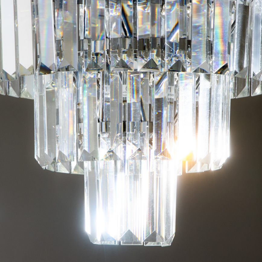 Brilagi - LED Iluminação de teto de cristal MOZART 5xE14/40W/230V cromado brilhante