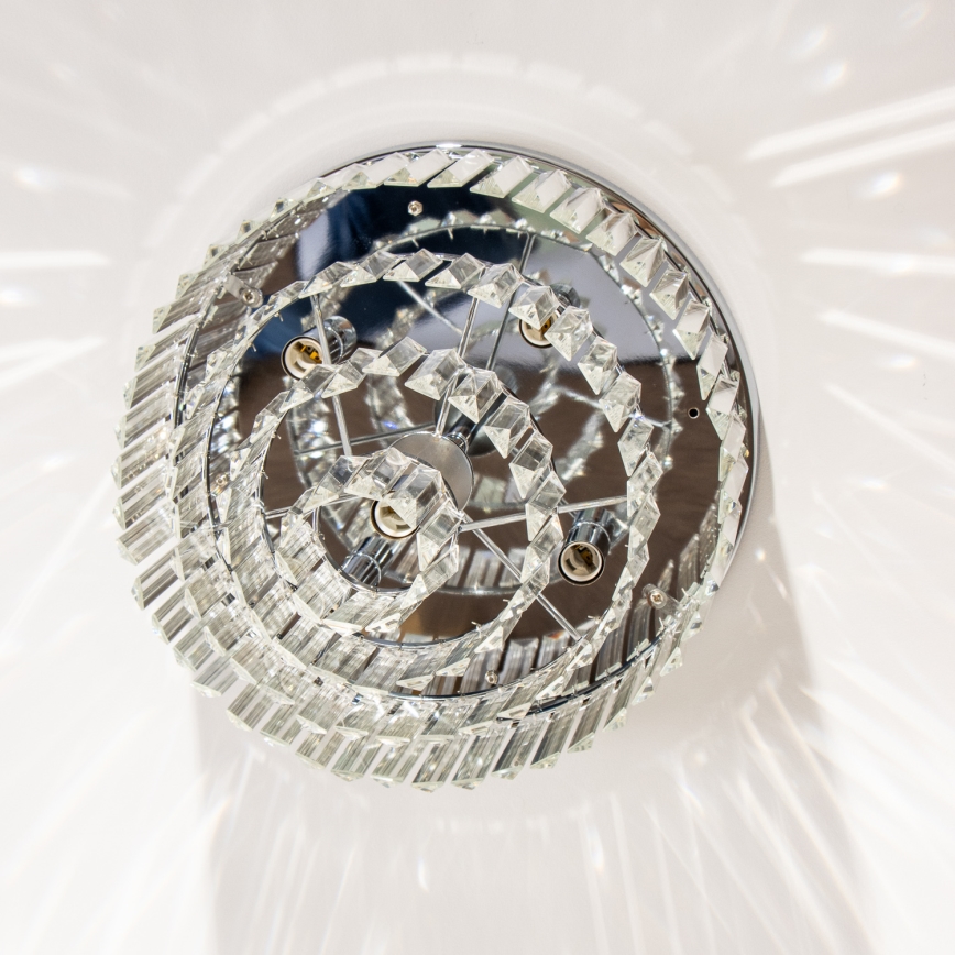 Brilagi - LED Iluminação de teto de cristal MOZART 5xE14/40W/230V cromado brilhante