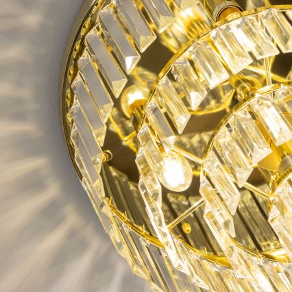 Brilagi - LED Iluminação de teto de cristal MOZART 5xE14/40W/230V dourado
