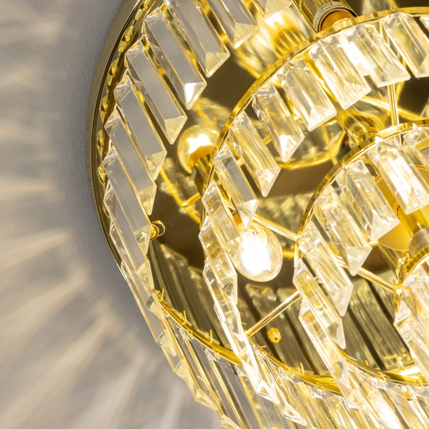 Brilagi - LED Iluminação de teto de cristal MOZART 5xE14/40W/230V dourado