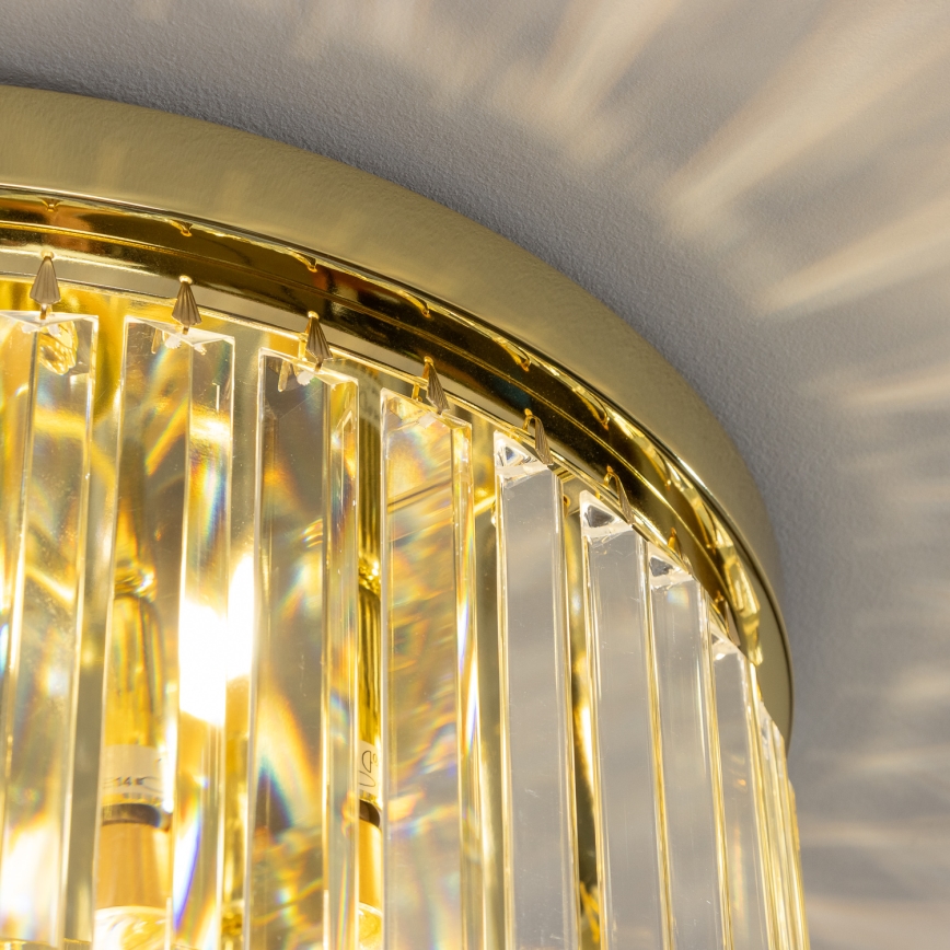 Brilagi - LED Iluminação de teto de cristal MOZART 5xE14/40W/230V dourado