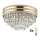 Brilagi - LED Iluminação de teto de cristal VELURE 5xE14/40W/230V dourado