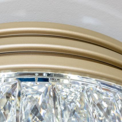 Brilagi - LED Iluminação de teto de cristal VELURE 5xE14/40W/230V dourado