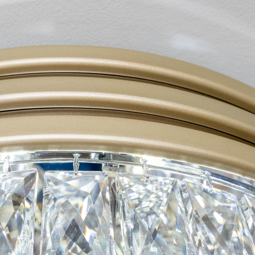 Brilagi - LED Iluminação de teto de cristal VELURE 5xE14/40W/230V dourado