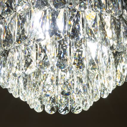 Brilagi - LED Iluminação de teto de cristal VELURE 5xE14/40W/230V preto