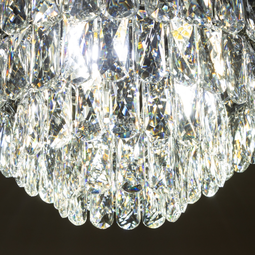 Brilagi - LED Iluminação de teto de cristal VELURE 5xE14/40W/230V preto