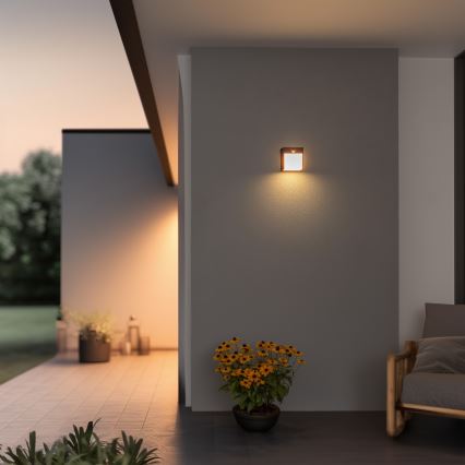 Brilagi - Luminária de parede LED exterior com sensor TERNI LED/12W/230V antracite IP44