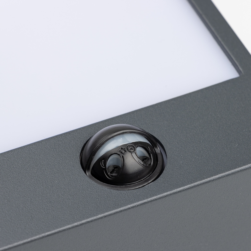 Brilagi - Luminária de parede LED exterior com sensor TERNI LED/12W/230V antracite IP44