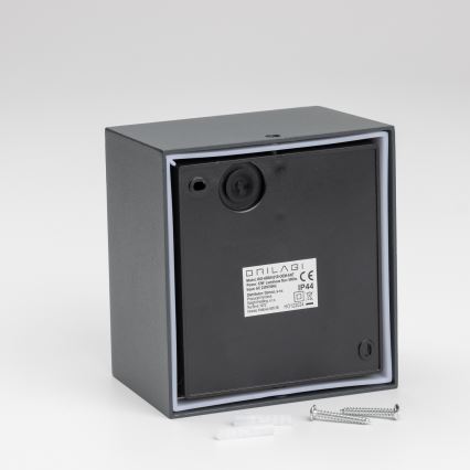 Brilagi - Luminária de parede LED exterior com sensor TERNI LED/12W/230V antracite IP44