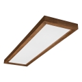 Brilagi - LED Luminária de tecto para casa de banho WOODY FRAME LED/40W/230V 120x30 cm IP44 cereja