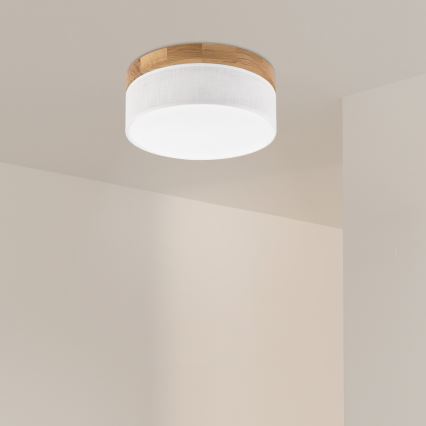 Brilagi - LED Luminária de teto BELLADONNA LED/20W/230V diâmetro 30 cm branca/ Carvalho