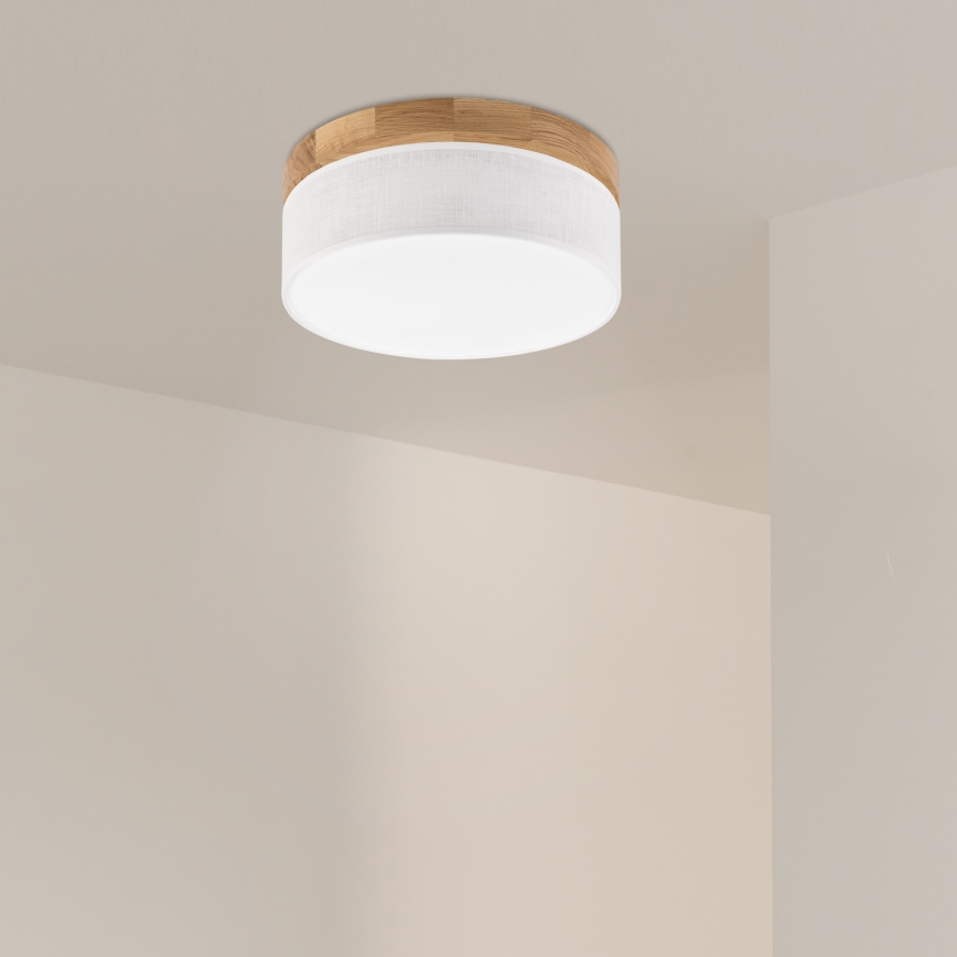 Brilagi - LED Luminária de teto BELLADONNA LED/20W/230V diâmetro 30 cm branca/ Carvalho