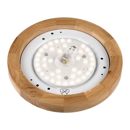 Brilagi - LED Luminária de teto BELLADONNA LED/20W/230V diâmetro 30 cm branca/ Carvalho
