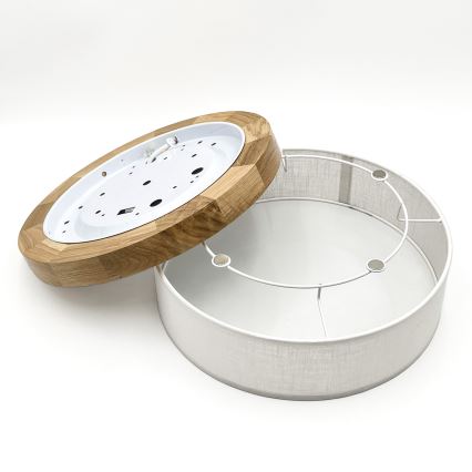 Brilagi - LED Luminária de teto BELLADONNA LED/20W/230V diâmetro 30 cm branca/ Carvalho