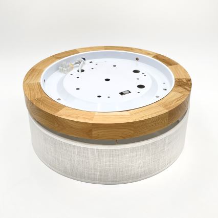 Brilagi - LED Luminária de teto BELLADONNA LED/20W/230V diâmetro 30 cm branca/ Carvalho