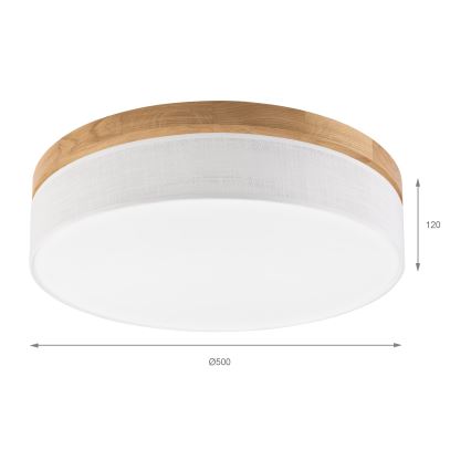 Brilagi - LED Luminária de teto BELLADONNA LED/36W/230V diâmetro 50 cm branco/embaçador