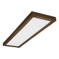 Brilagi - LED Luminária de teto para banheiro WOODY FRAME LED/40W/230V 120x30 cm IP44 noz