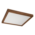 Brilagi - LED Luminária de teto para banheiro WOODY FRAME LED/50W/230V 60x60 cm IP44 carvalho cerejeira