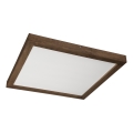 Brilagi - LED Luminária de Teto para Banheiro WOODY FRAME LED/50W/230V 60x60 cm IP44 noz