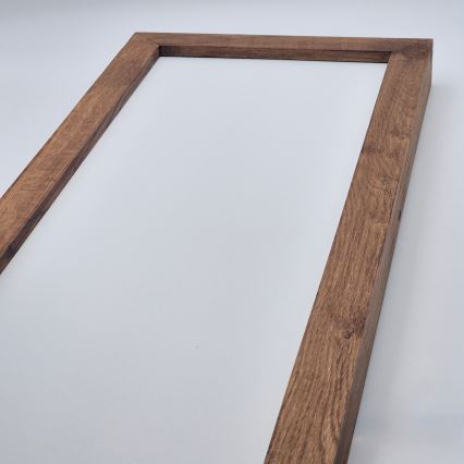 Brilagi - LED Luminária de tecto para casa de banho WOODY FRAME LED/40W/230V 120x30 cm IP44 cereja