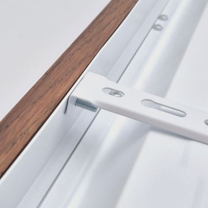 Brilagi - LED Luminária de tecto para casa de banho WOODY FRAME LED/40W/230V 120x30 cm IP44 cereja