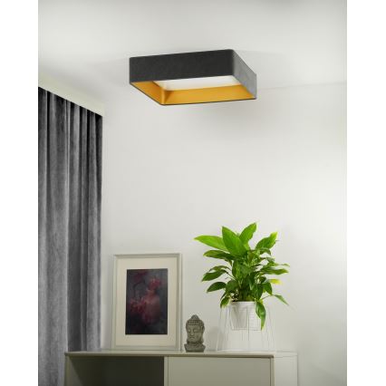 Brilagi - Luminária de Teto LED VELVET SQUARE LED/24W/230V cinza