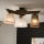 Brilagi - LED Plafonier ANTHONY 3xE14/40W/230V carvalho nogueira