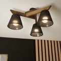 Brilagi - LED Plafonier ANTHONY 3xE14/40W/230V carvalho nogueira/preto