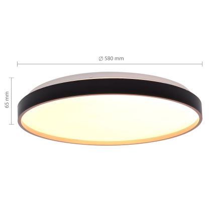 Brilagi - Luminária de teto LED dimerizável CALA LED/60W/230V 3000-6500K Ø 58 cm + controlo remoto
