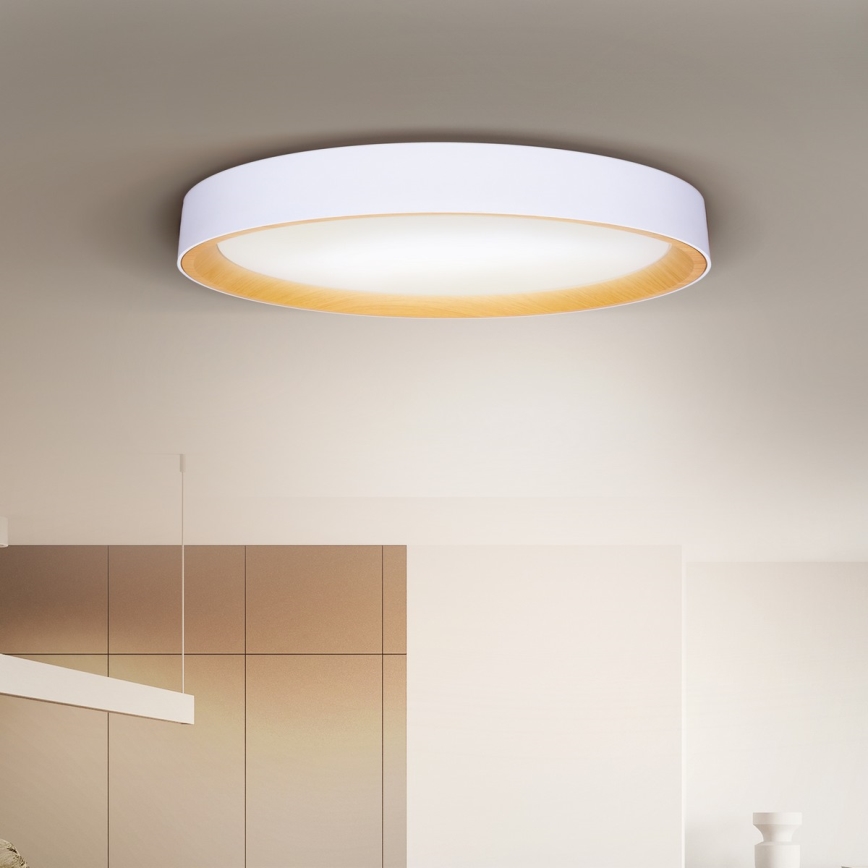 Brilagi - Candeeiro de tecto LED dimerizável LARIOS LED/72W/230V branco Ø 59 cm + controlo remoto
