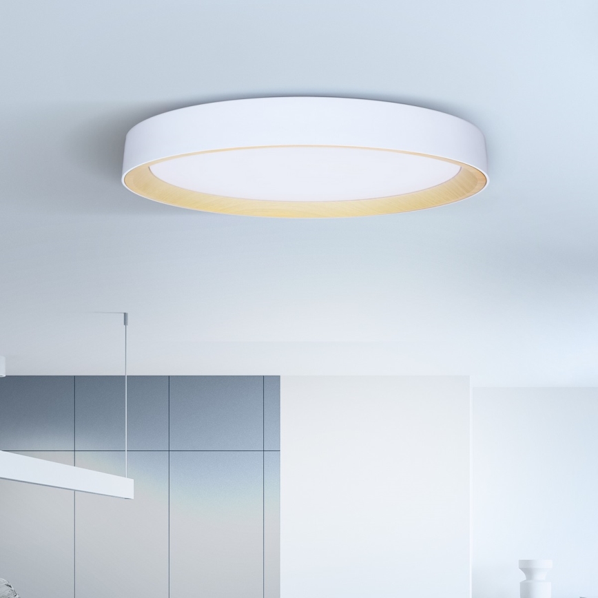 Brilagi - Candeeiro de tecto LED dimerizável LARIOS LED/72W/230V branco Ø 59 cm + controlo remoto