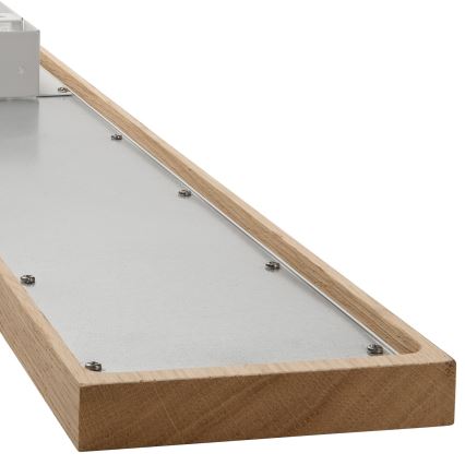 Brilagi - LED RGBW Painel com regulação WOODY FRAME LED/34W/230V 11,5x123 cm 2700-6500K carvalho + comando
