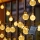 Brilagi - LED Solar corrente decorativa BUBBLE 50xLED/8 funções 7m IP65 branco quente