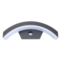 Brilagi - Luminária de parede LED exterior com sensor ARCELO LED/8W/230V IP54