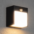 Brilagi - Luminária de parede LED exterior com sensor TERNI LED/12W/230V antracite IP44
