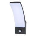 Brilagi - Luminária de parede LED para exterior com sensor ARCELO LED/9W/230V IP44