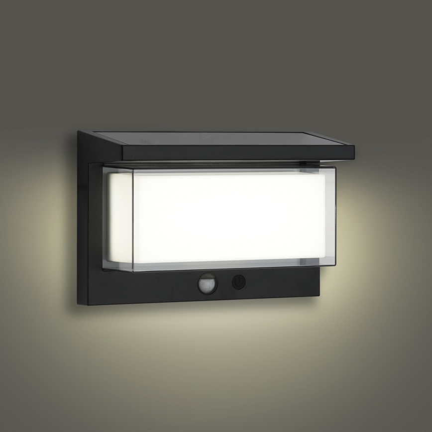 Brilagi - Luminária de parede solar LED com sensor SUN LUME LED/10W/3,7V 4000 mAh IP44